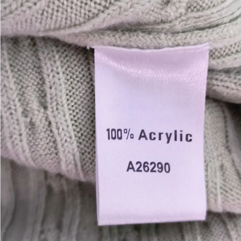 Appleseed's Pullover Sweater Top Women's Size L Green Short Sleeve Knit - Picture 6 of 11
